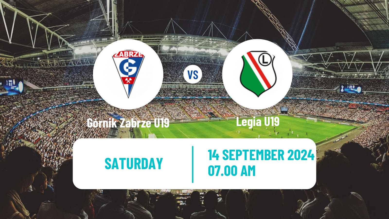 Soccer Polish Central Youth League Górnik Zabrze U19 - Legia U19