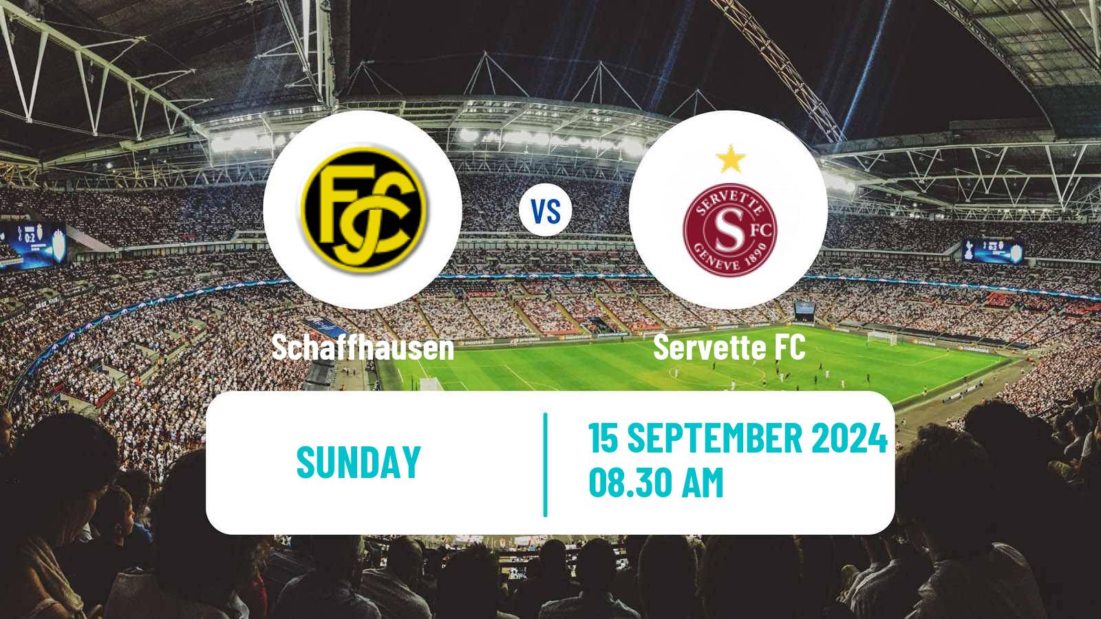 Soccer Swiss Cup Schaffhausen - Servette