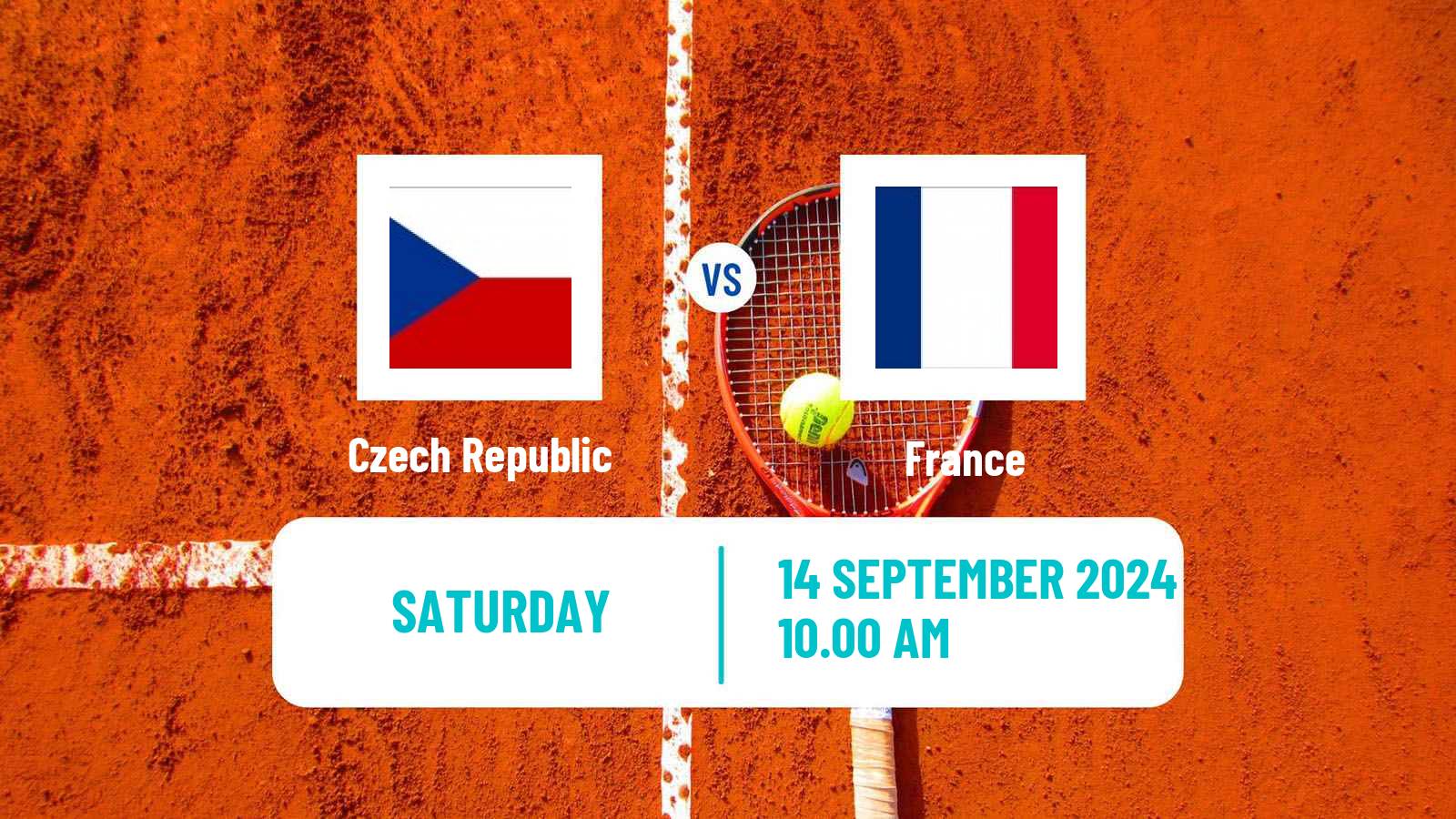 Tennis Davis Cup - World Group Teams Czech Republic - France