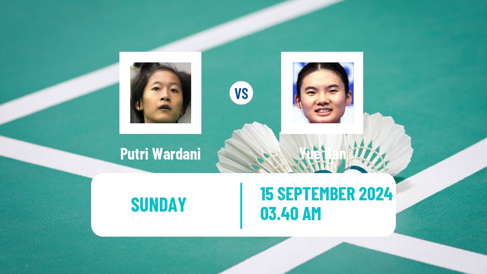 Badminton BWF World Tour Hong Kong Open Women Putri Wardani - Yue Han