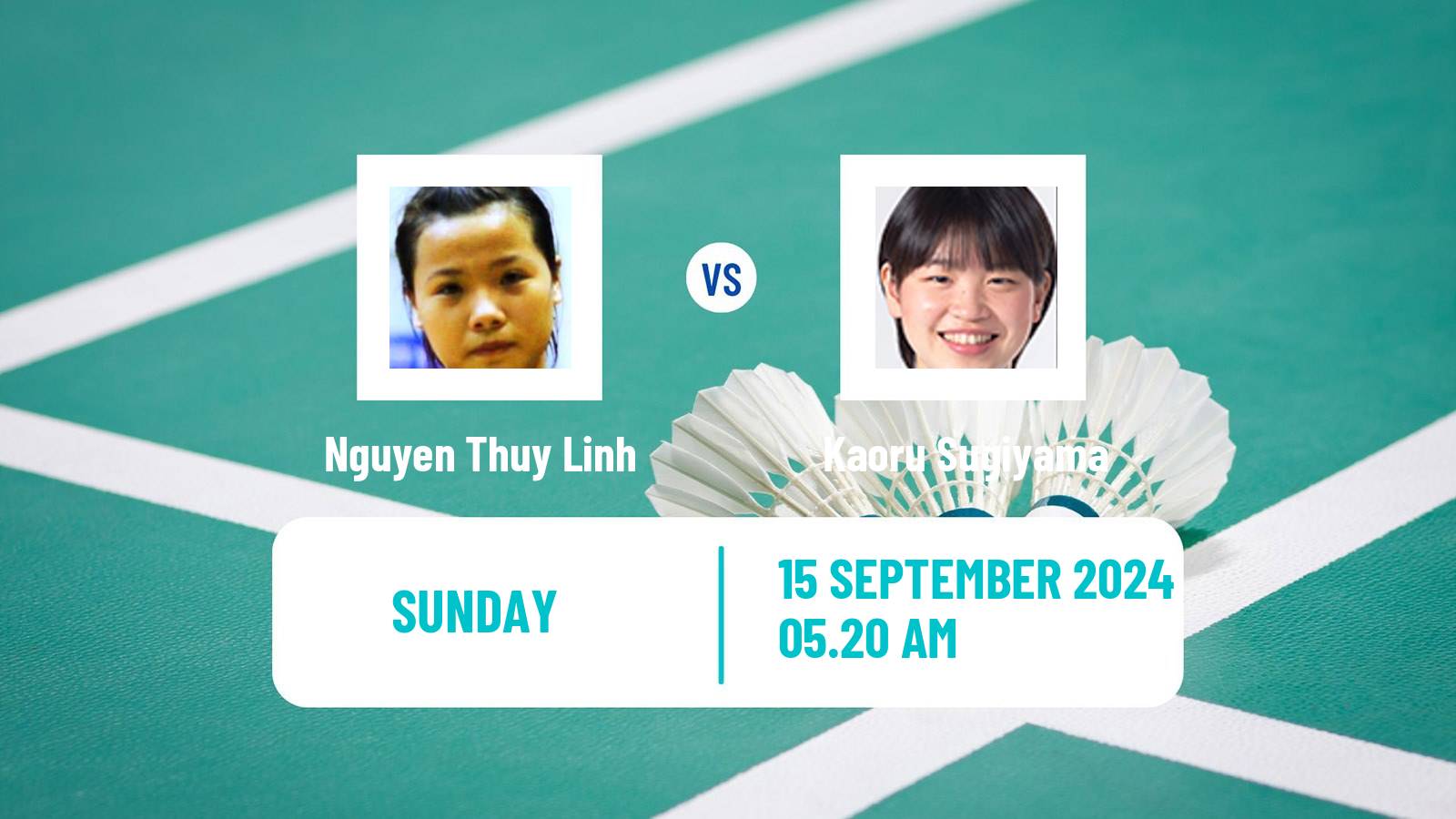 Badminton BWF World Tour Vietnam Open Women Nguyen Thuy Linh - Kaoru Sugiyama