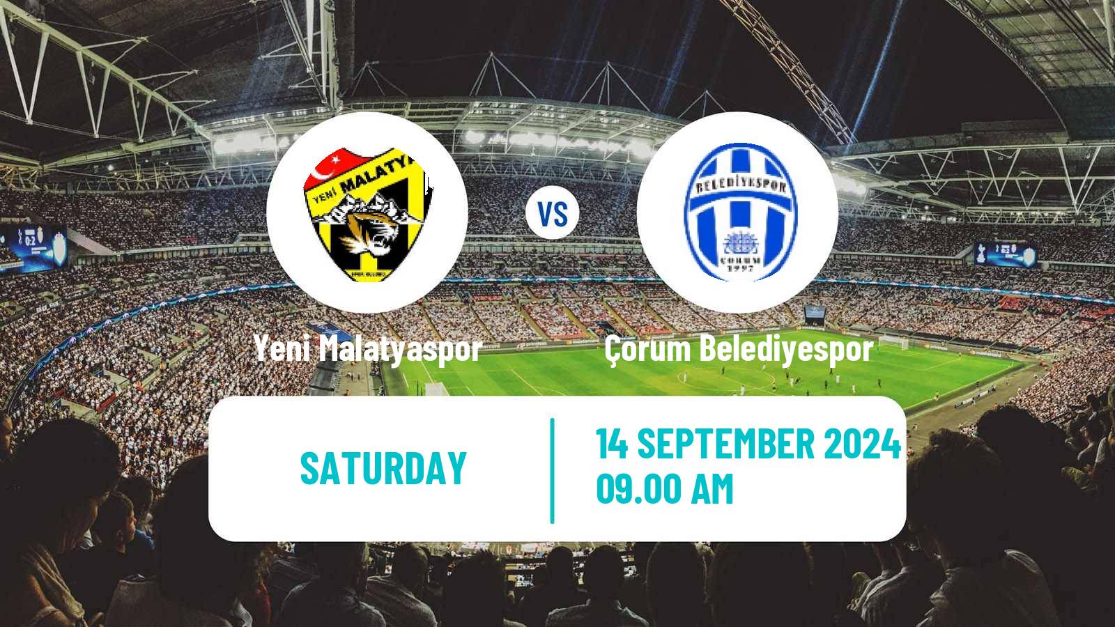 Soccer Turkish First League Yeni Malatyaspor - Çorum Belediyespor