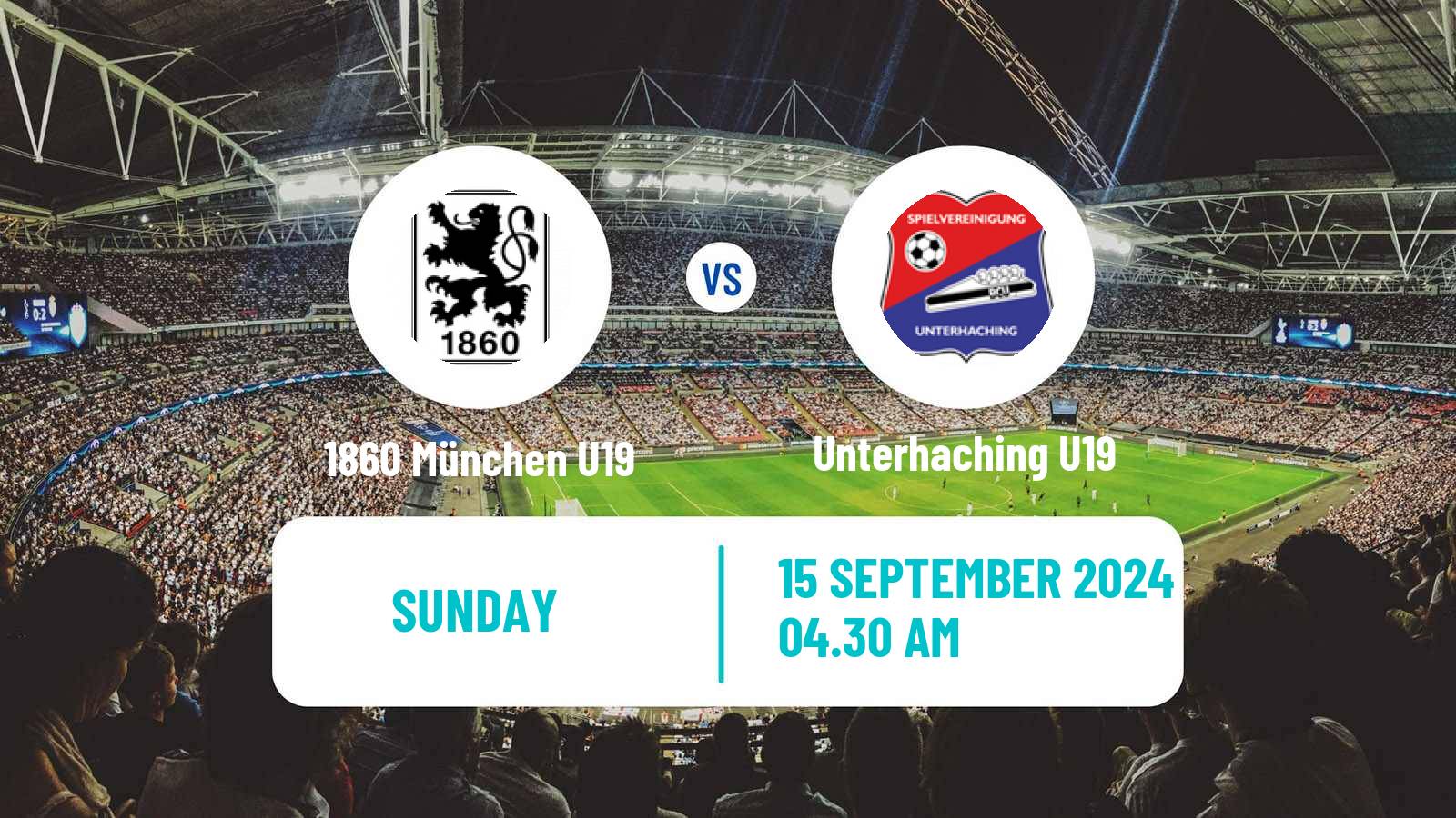 Soccer German DFB Youth League 1860 München U19 - Unterhaching U19