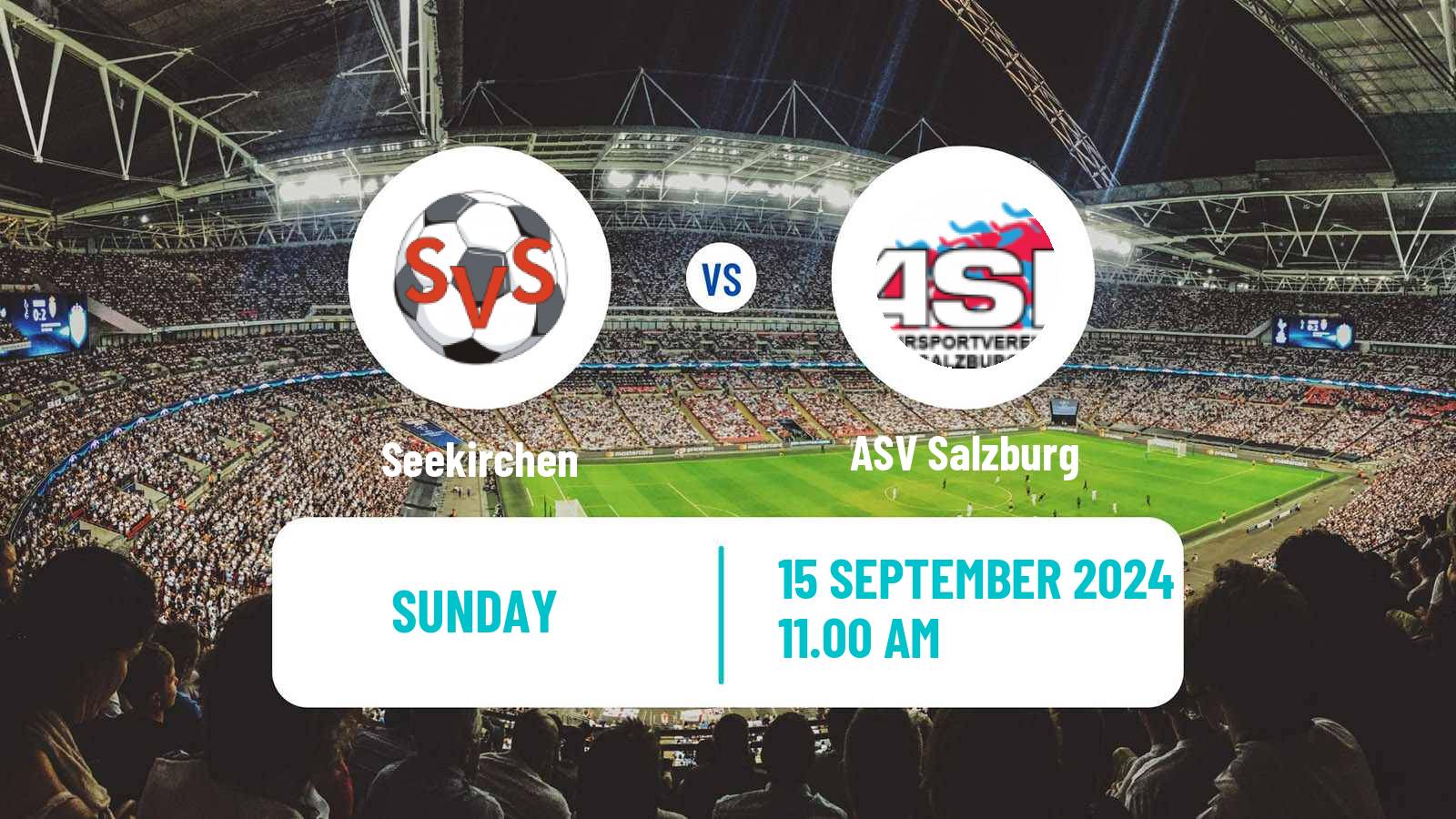 Soccer Austrian Landesliga Salzburg Seekirchen - ASV Salzburg