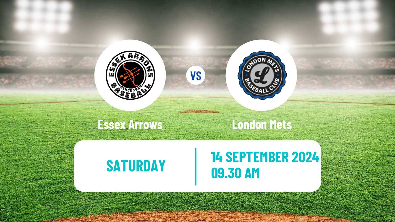 Baseball United Kingdom NBL Baseball Essex Arrows - London Mets