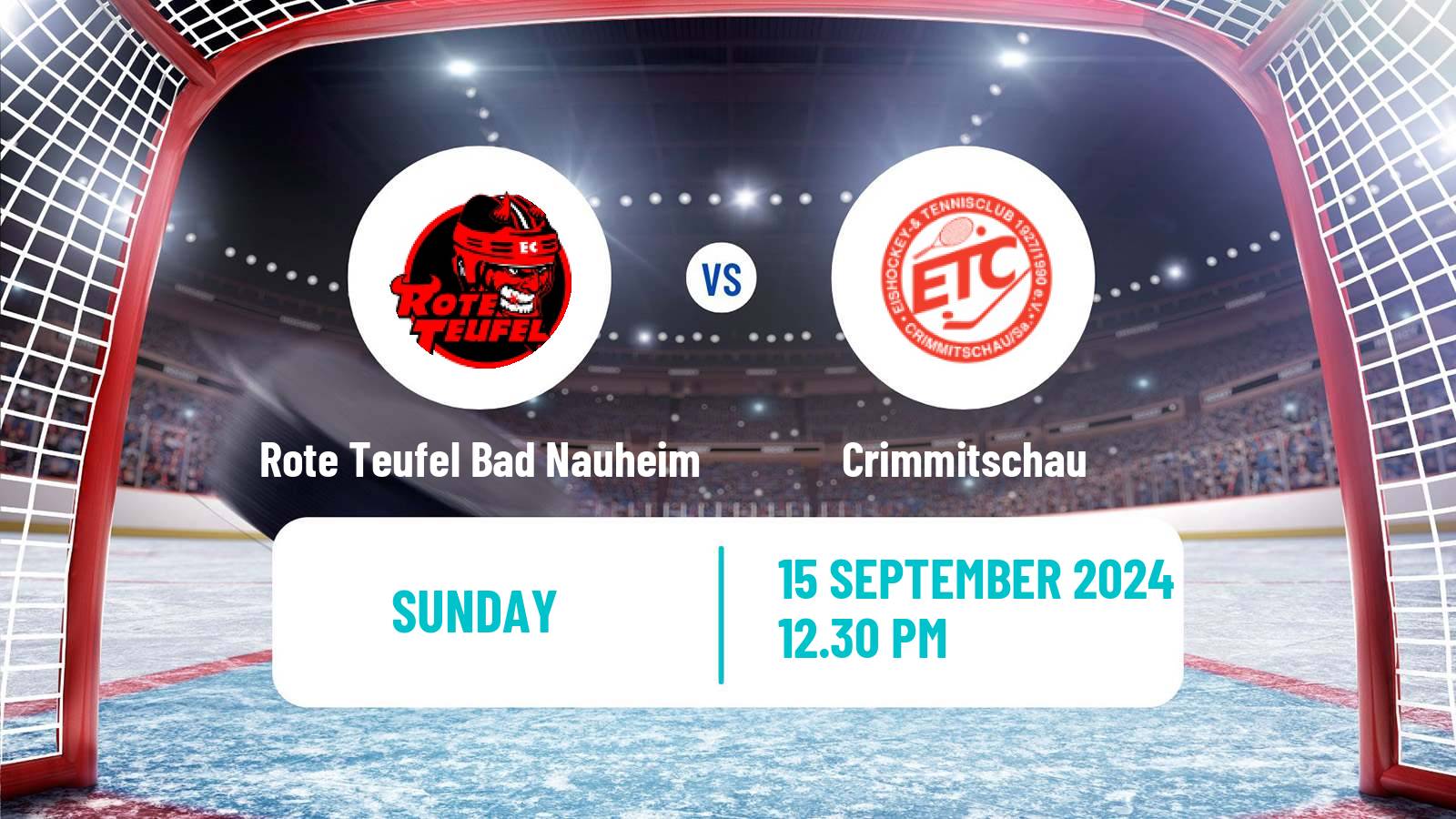 Hockey German DEL2 Rote Teufel Bad Nauheim - Crimmitschau