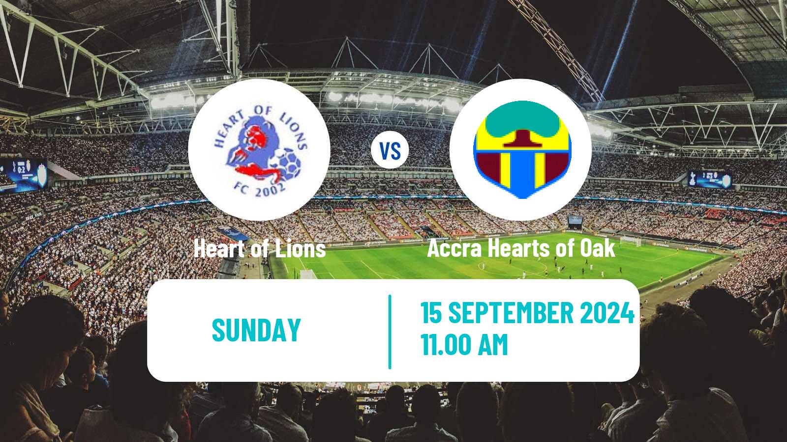 Soccer Ghanaian Premier League Heart of Lions - Accra Hearts of Oak