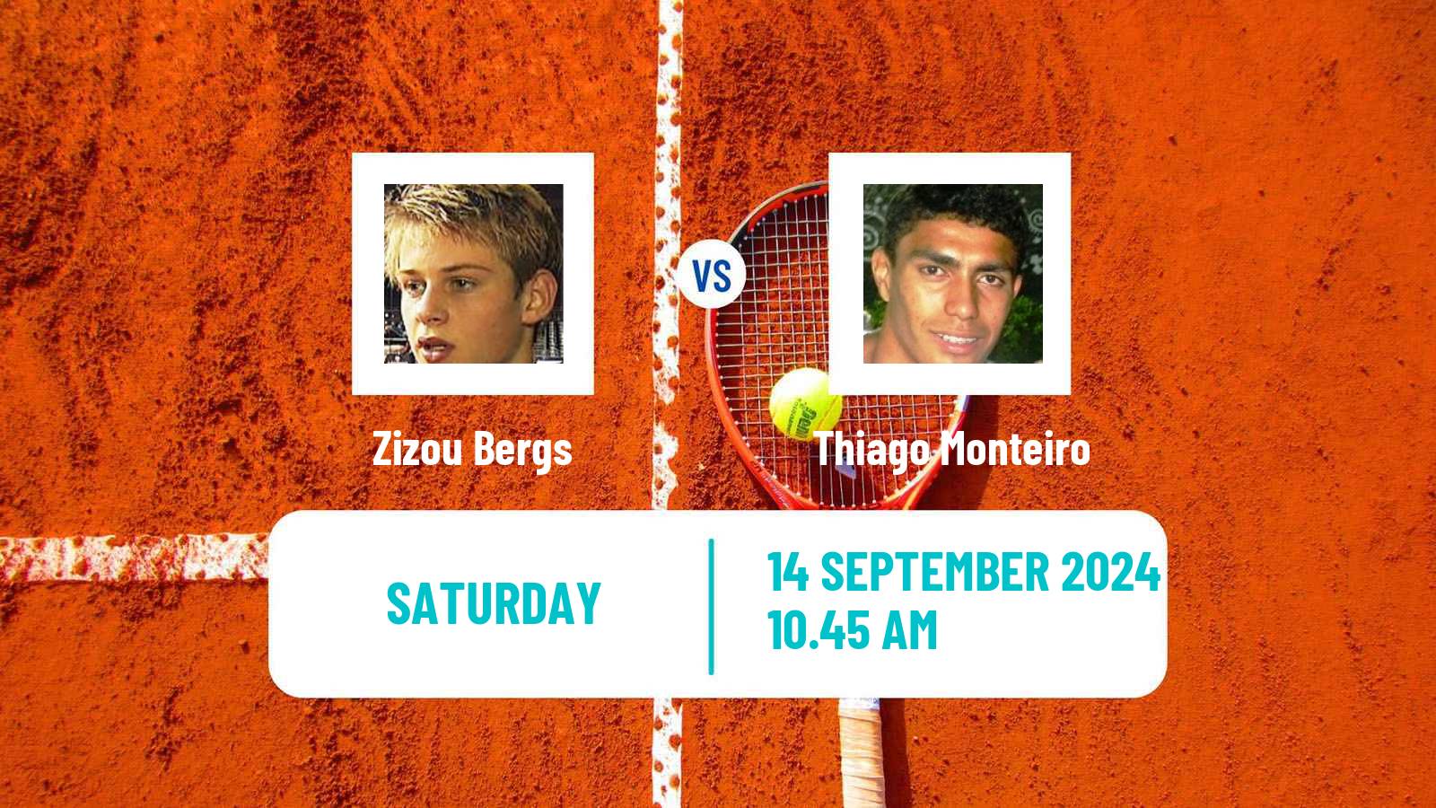 Tennis Davis Cup World Group Zizou Bergs - Thiago Monteiro