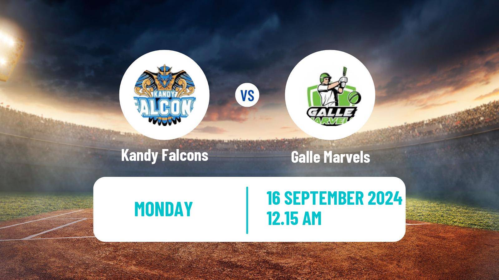 Cricket Sri Lanka NSL One Day Tournament Kandy Falcons - Galle Marvels