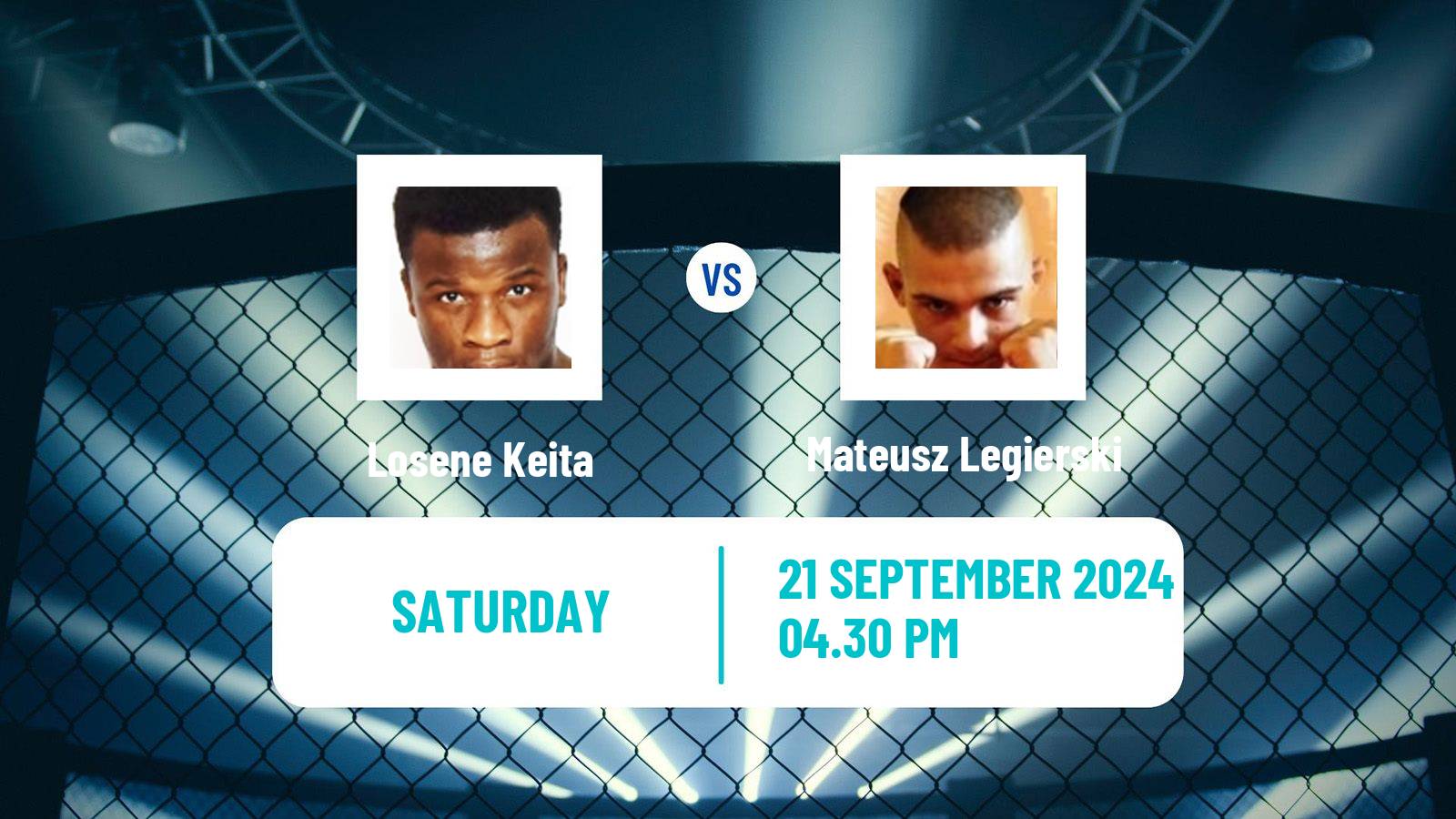 MMA Lightweight Tipsport Gamechanger Men Losene Keita - Mateusz Legierski