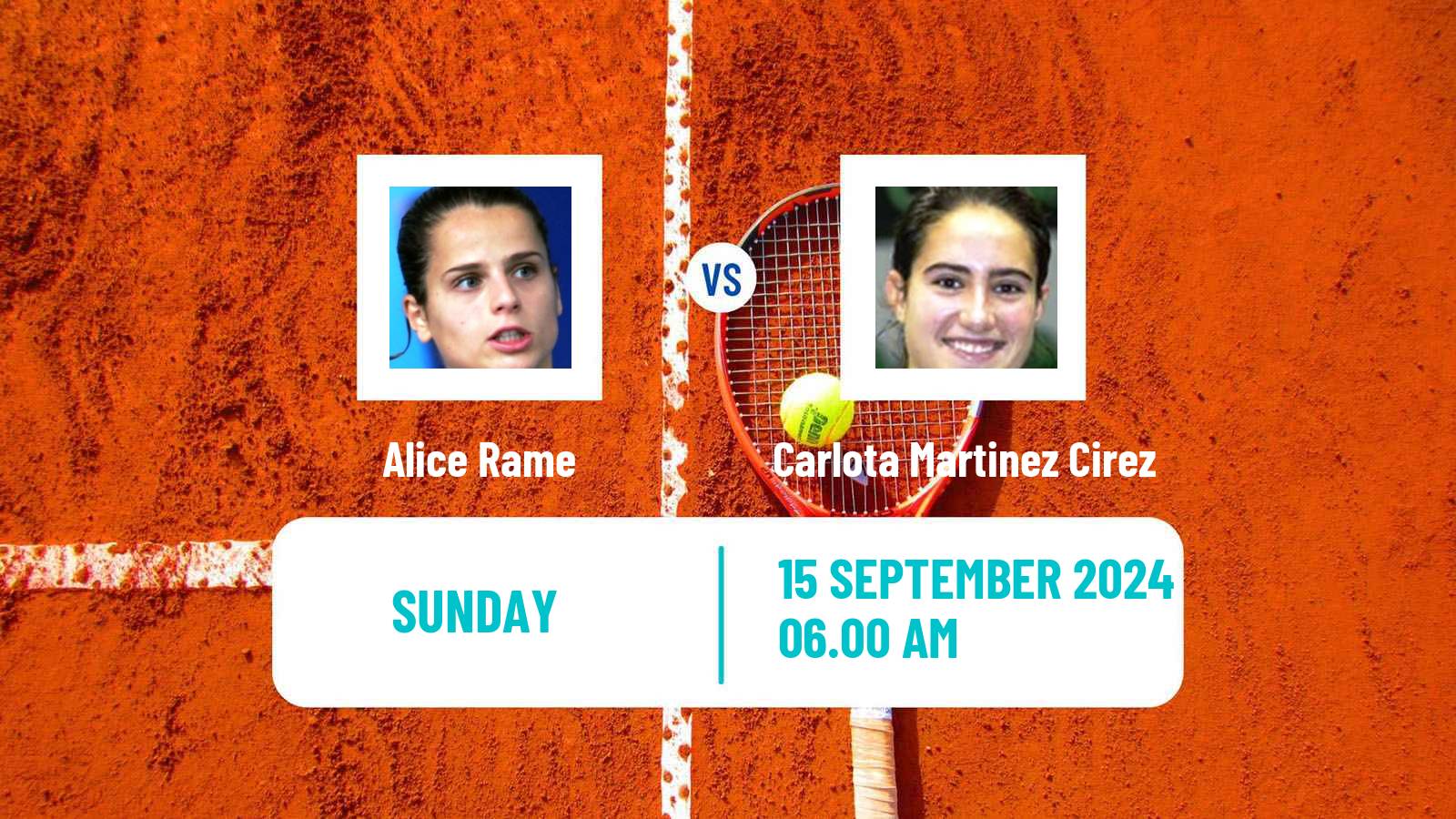 Tennis ITF W35 Reus Women Alice Rame - Carlota Martinez Cirez