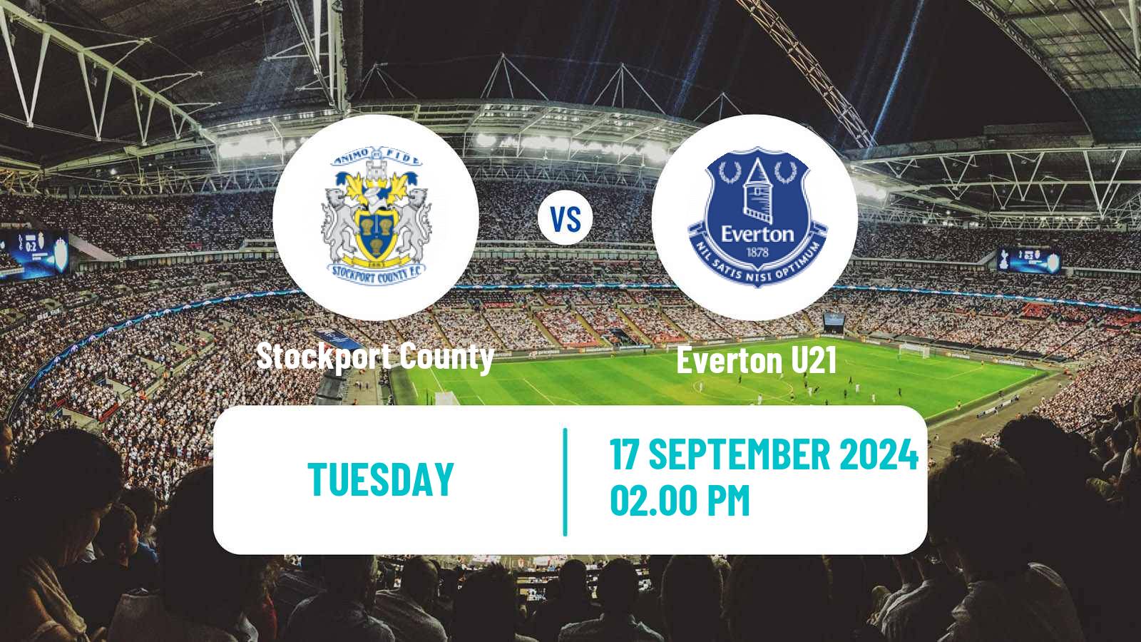 Soccer English EFL Trophy Stockport County - Everton U21