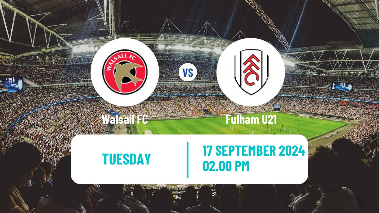 Soccer English EFL Trophy Walsall - Fulham U21