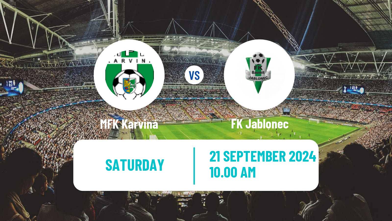 Soccer Czech 1 Liga Karviná - Jablonec