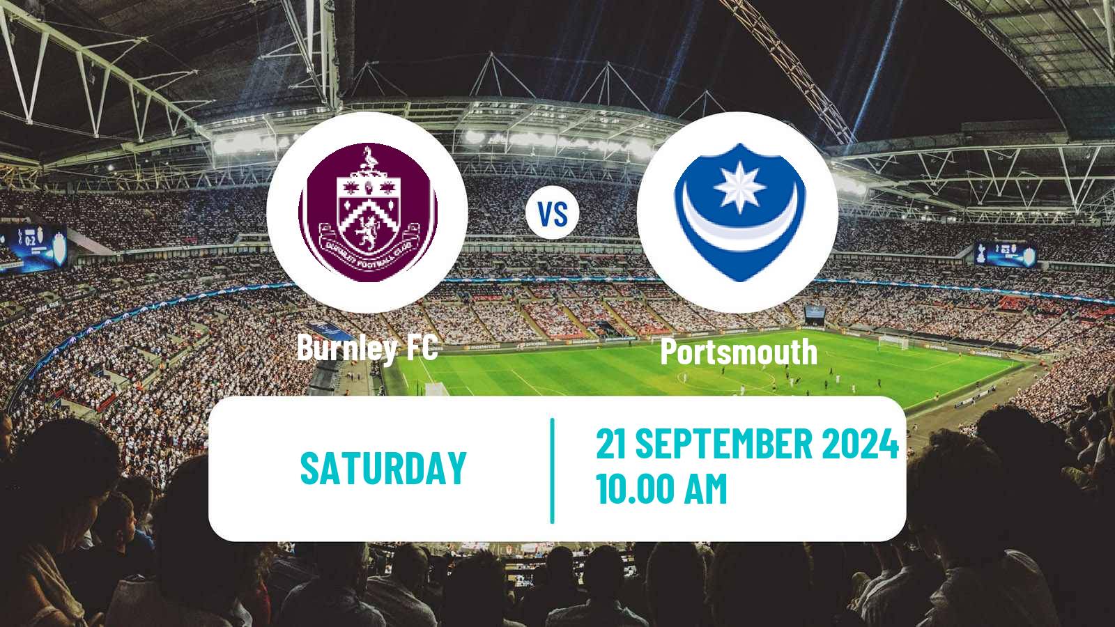 Soccer English League Championship Burnley - Portsmouth