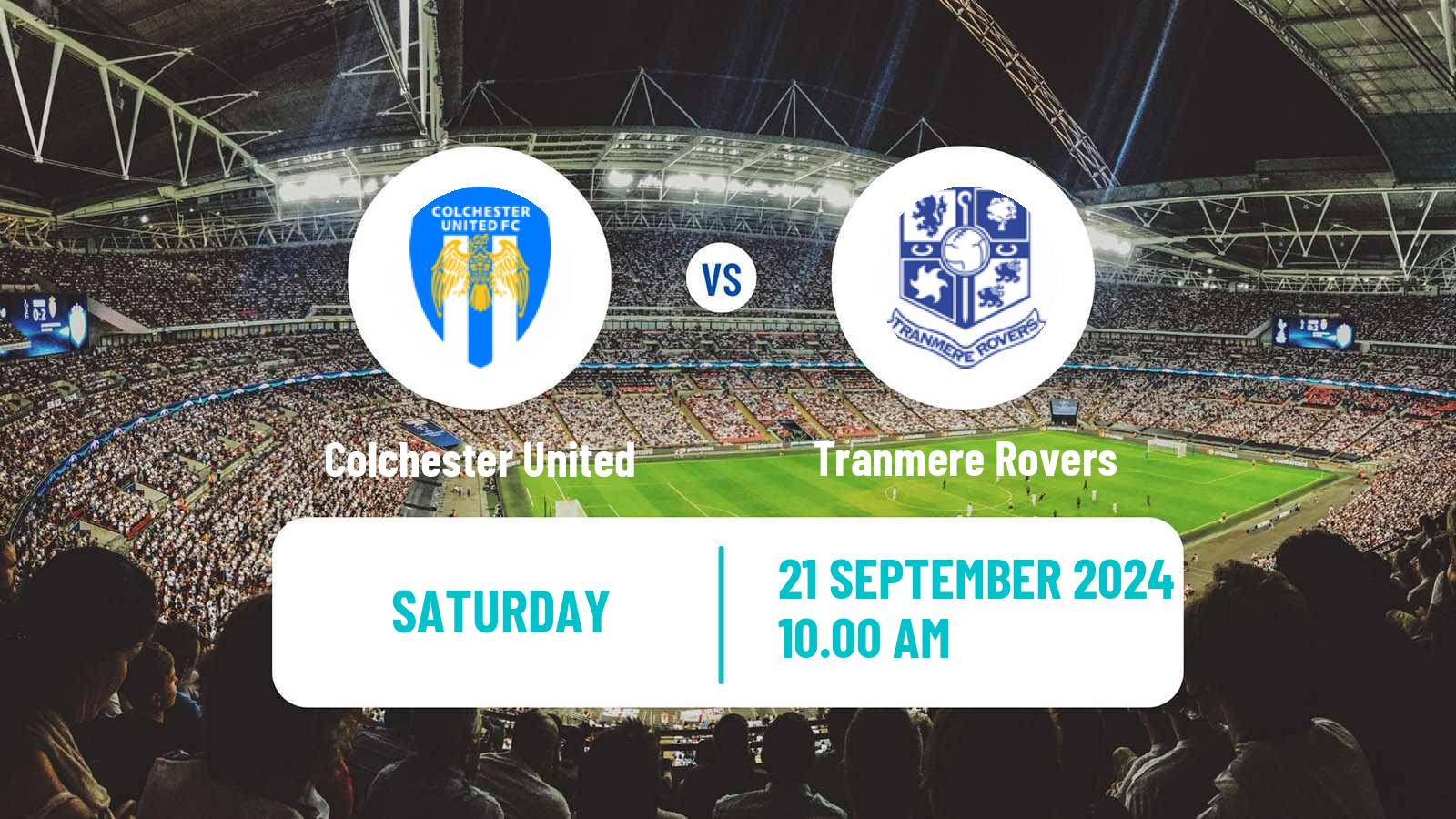 Soccer English League Two Colchester United - Tranmere Rovers