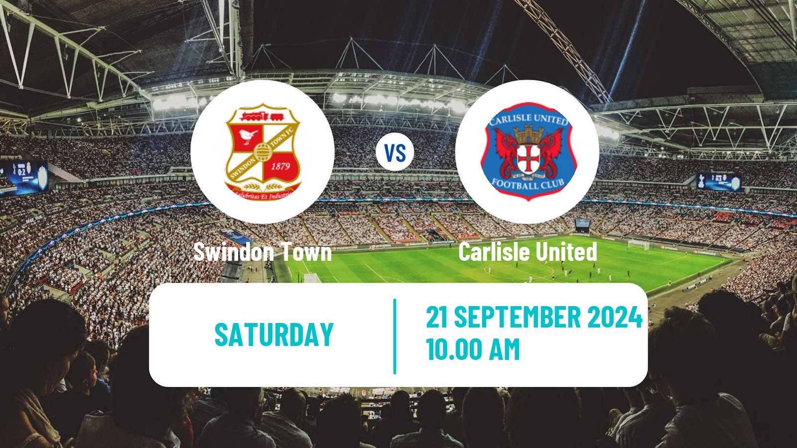 Soccer English League Two Swindon Town - Carlisle United