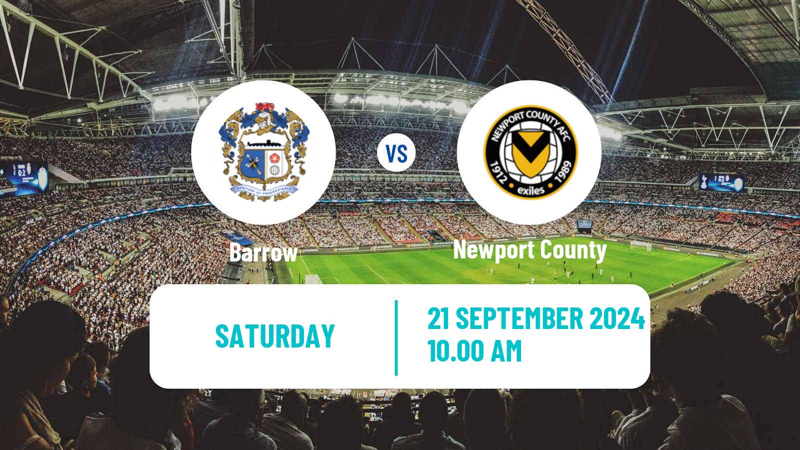 Soccer English League Two Barrow - Newport County