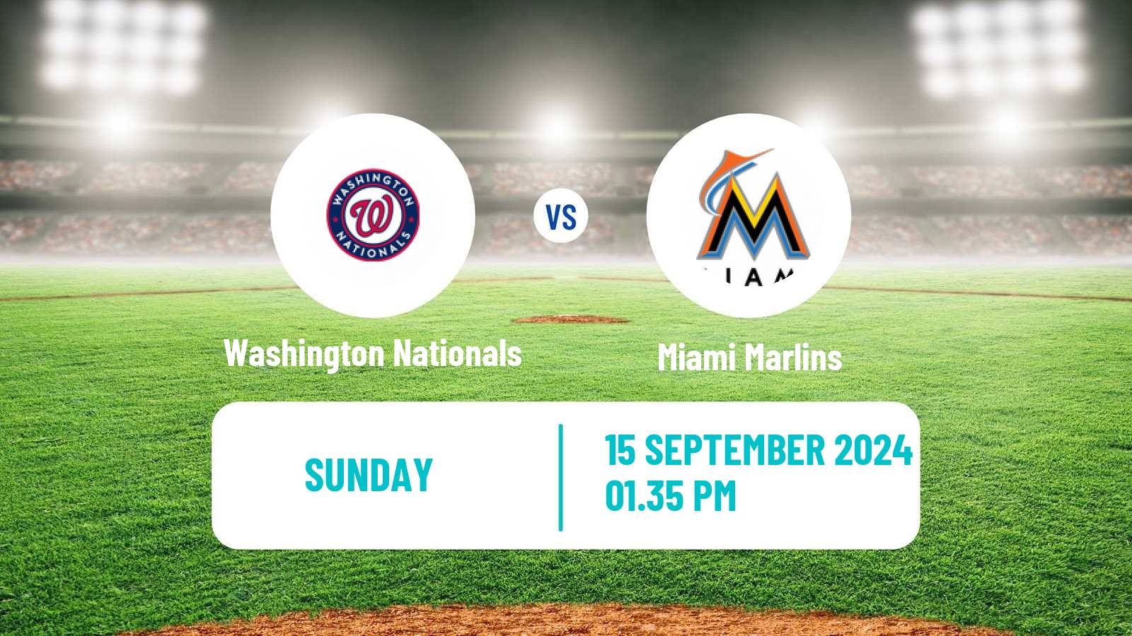 Baseball MLB Washington Nationals - Miami Marlins