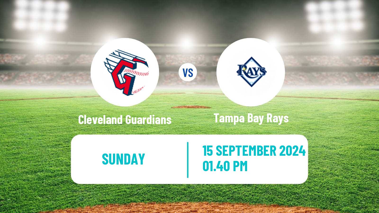 Baseball MLB Cleveland Guardians - Tampa Bay Rays