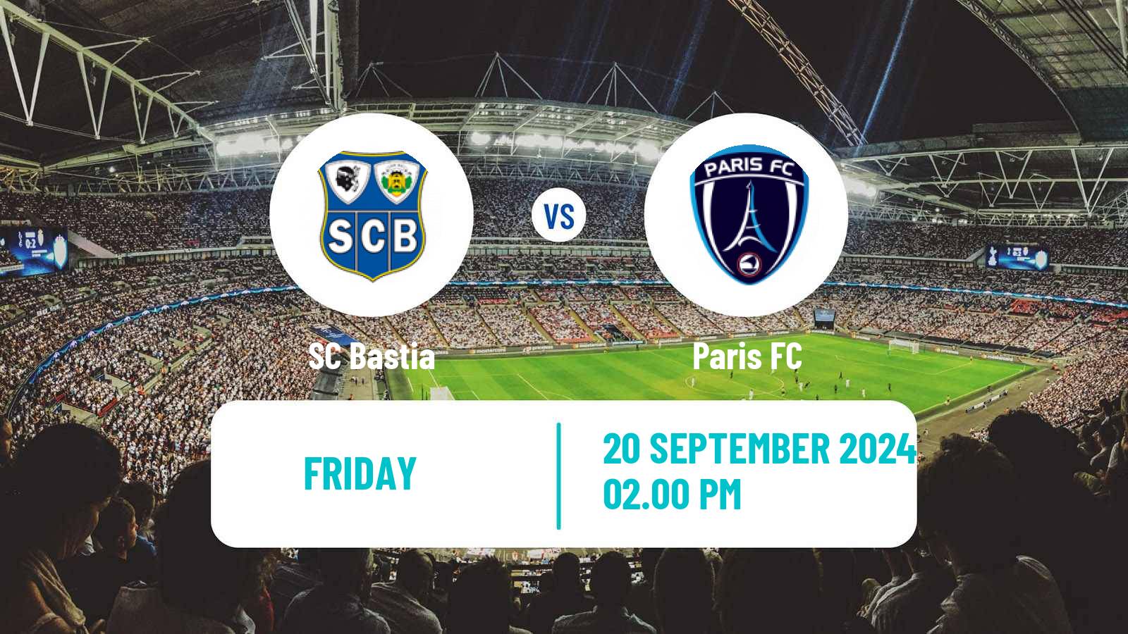 Soccer French Ligue 2 Bastia - Paris FC