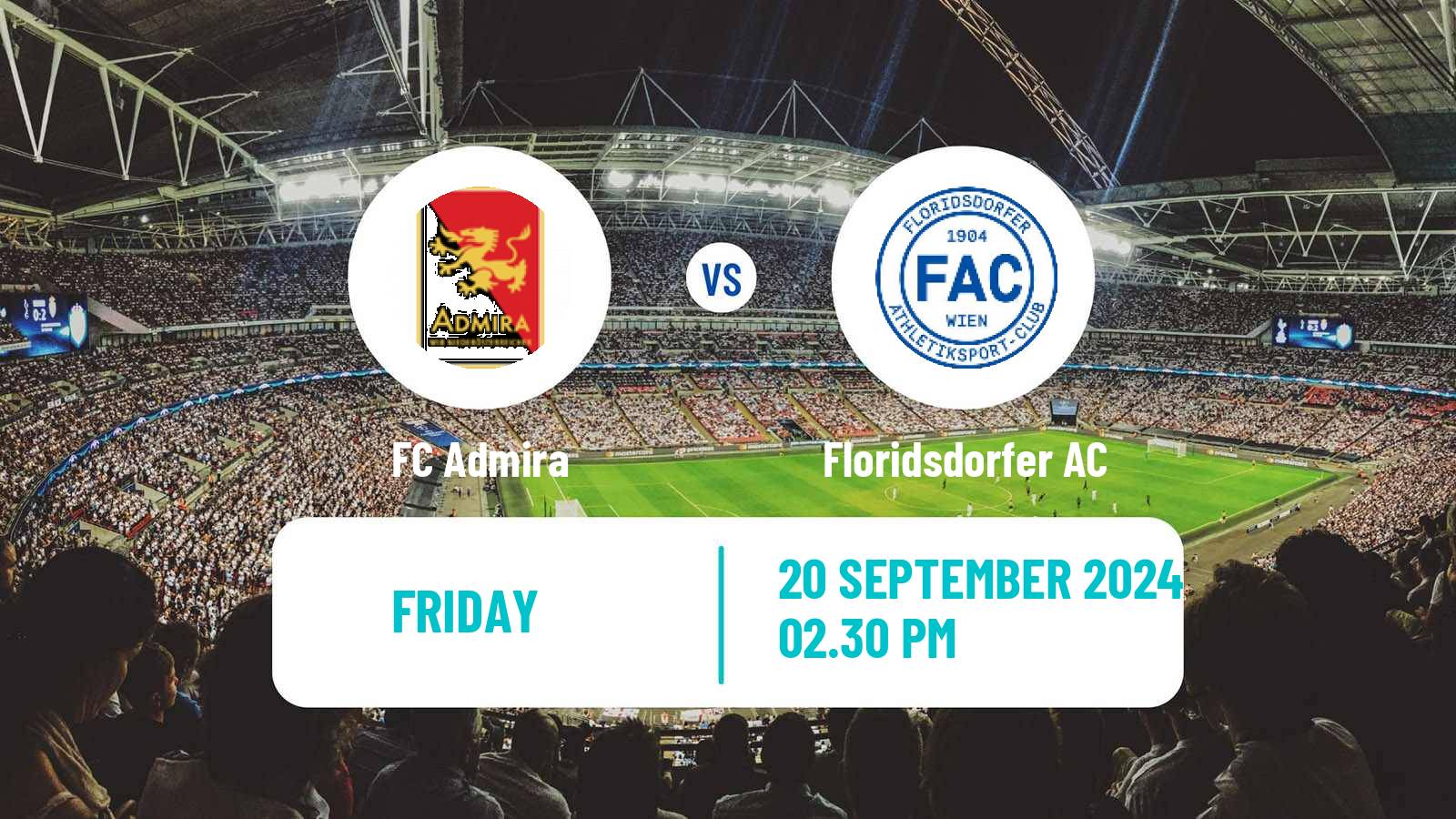 Soccer Austrian 2 Liga Admira - Floridsdorfer AC