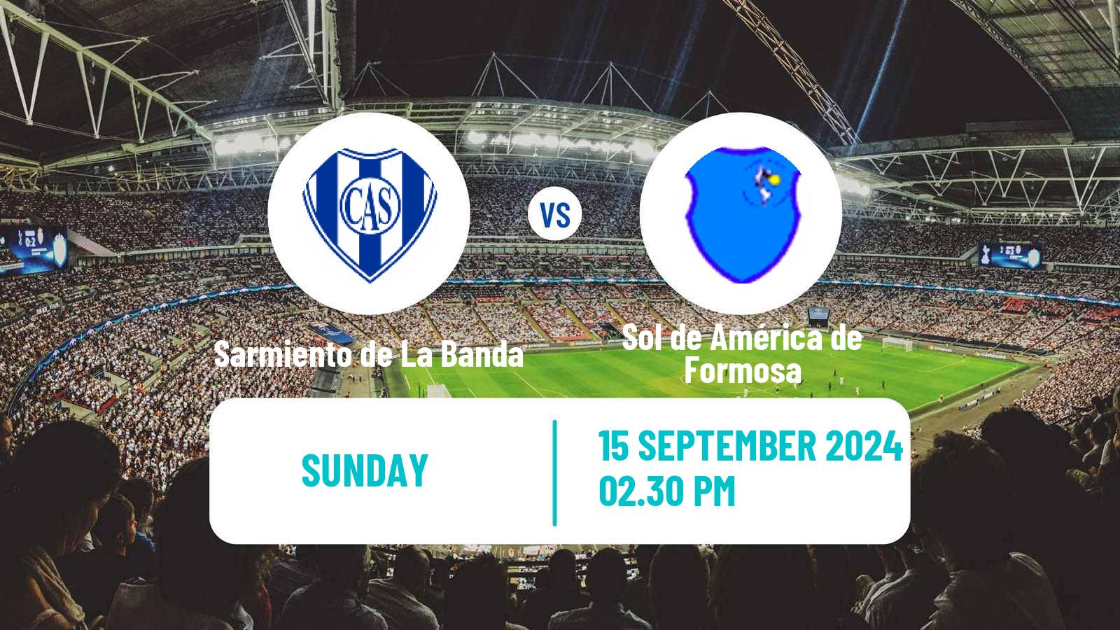 Soccer Argentinian Torneo Federal Sarmiento de La Banda - Sol de América de Formosa