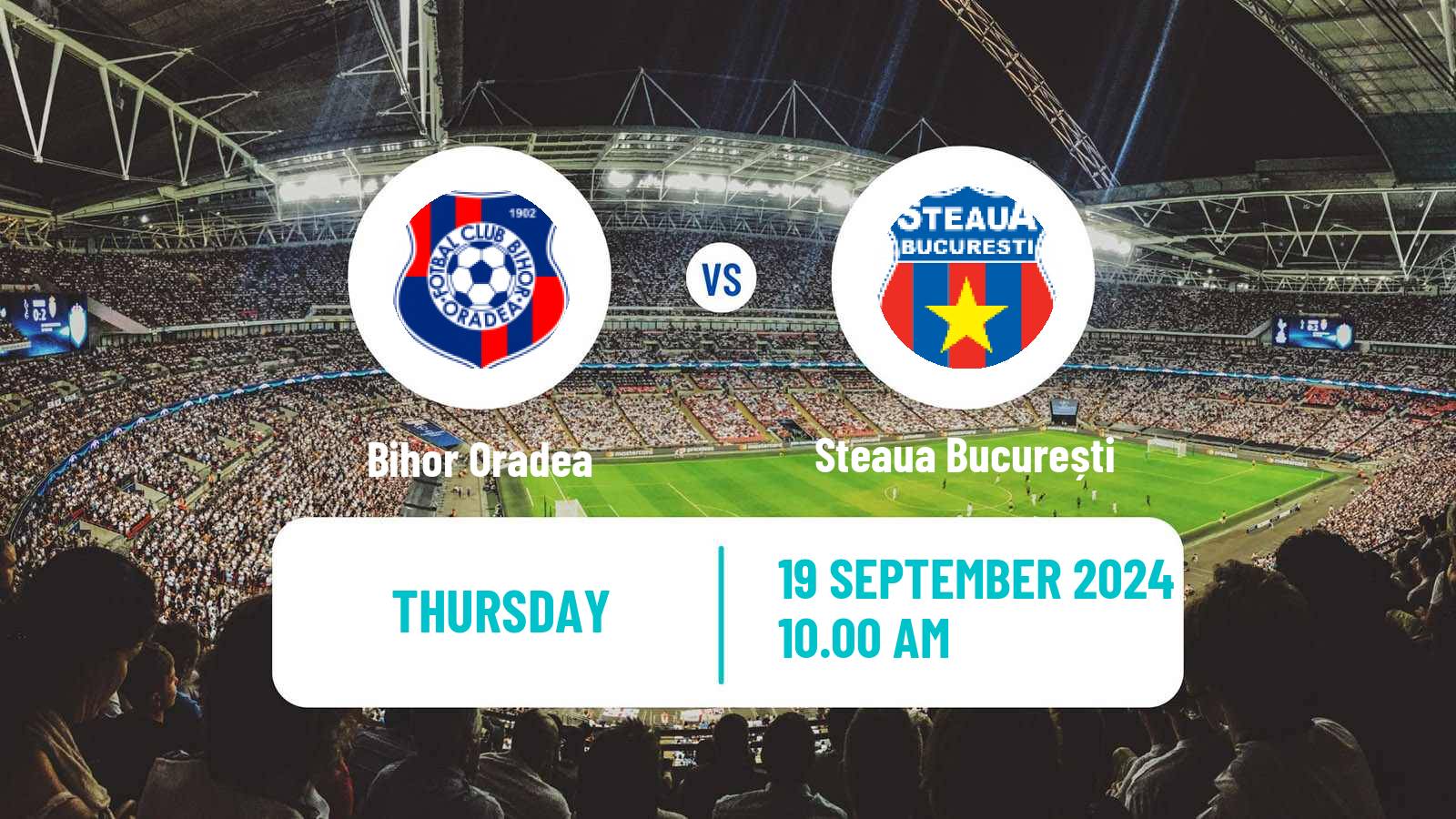 Soccer Romanian Division 2 Bihor Oradea - Steaua București