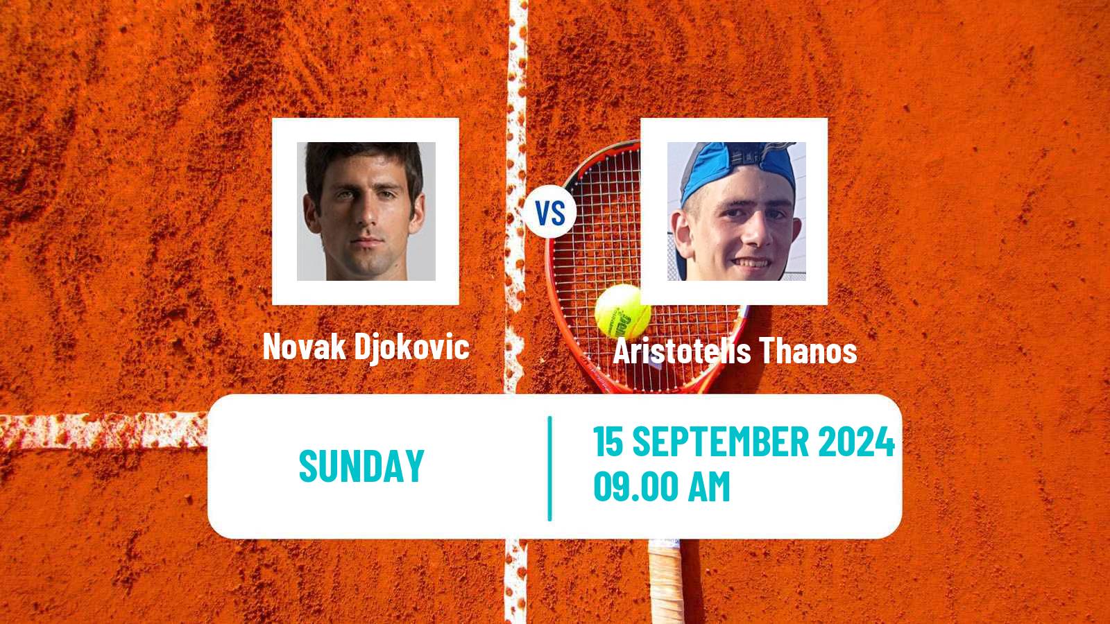 Tennis Davis Cup World Group I Novak Djokovic - Aristotelis Thanos