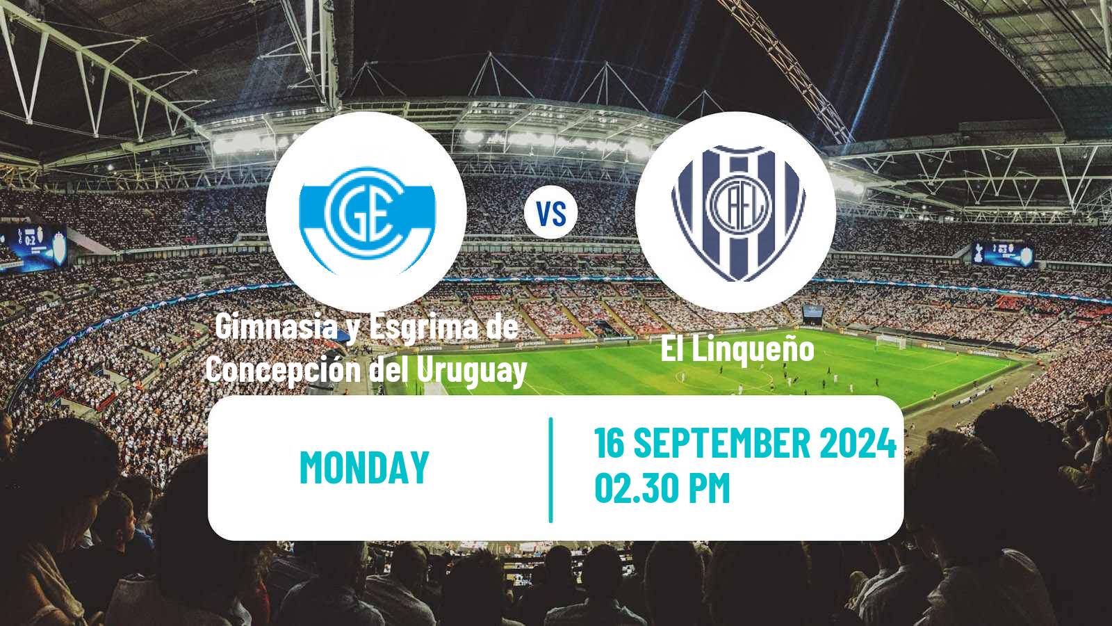 Soccer Argentinian Torneo Federal Gimnasia y Esgrima de Concepción del Uruguay - El Linqueño