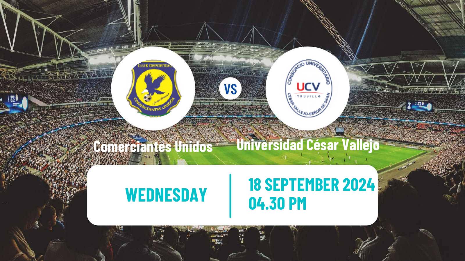 Soccer Peruvian Liga 1 Comerciantes Unidos - Universidad César Vallejo