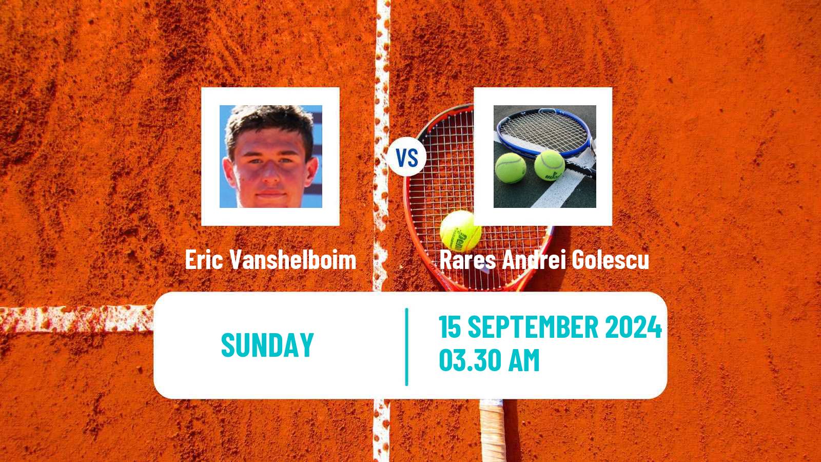 Tennis Sibiu Challenger Men 2024 Eric Vanshelboim - Rares Andrei Golescu