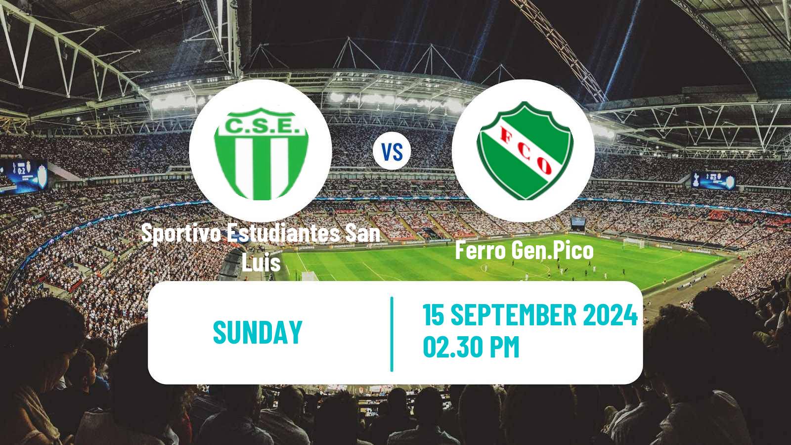 Soccer Argentinian Torneo Federal Sportivo Estudiantes San Luis - Ferro Gen.Pico