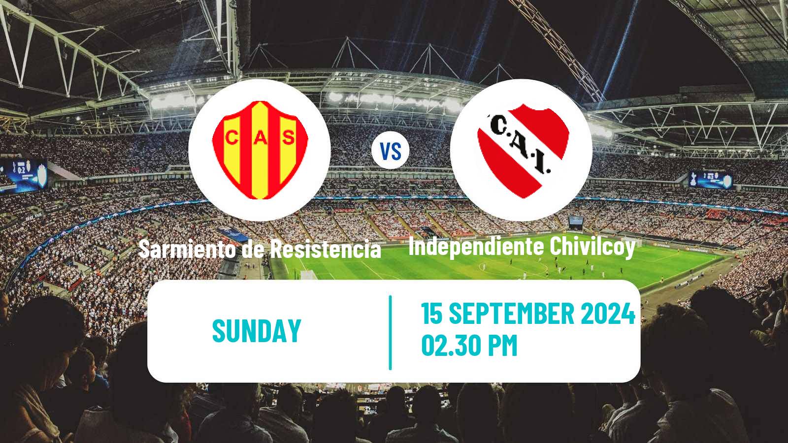 Soccer Argentinian Torneo Federal Sarmiento de Resistencia - Independiente Chivilcoy