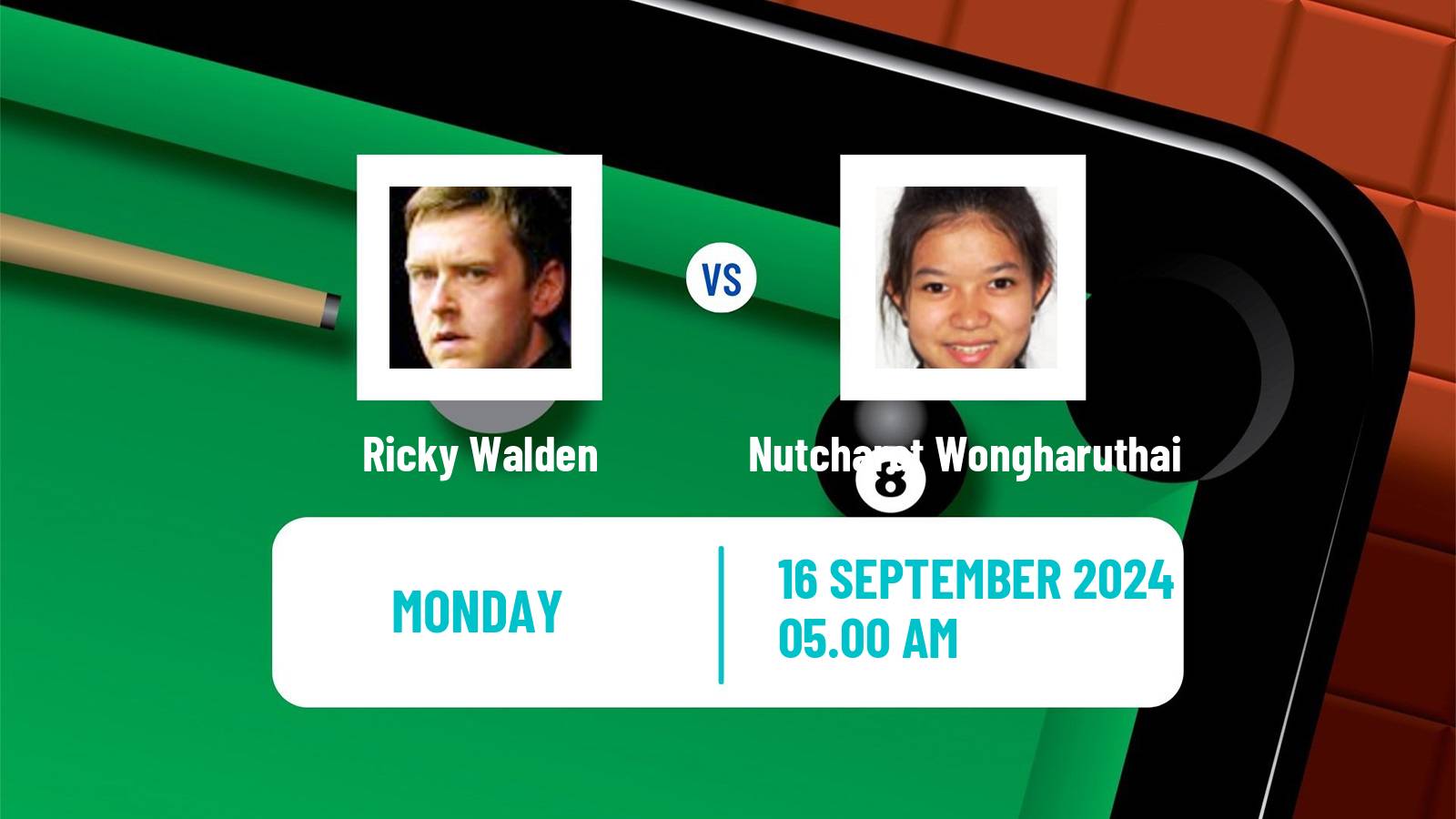 Snooker English Open Ricky Walden - Nutcharat Wongharuthai