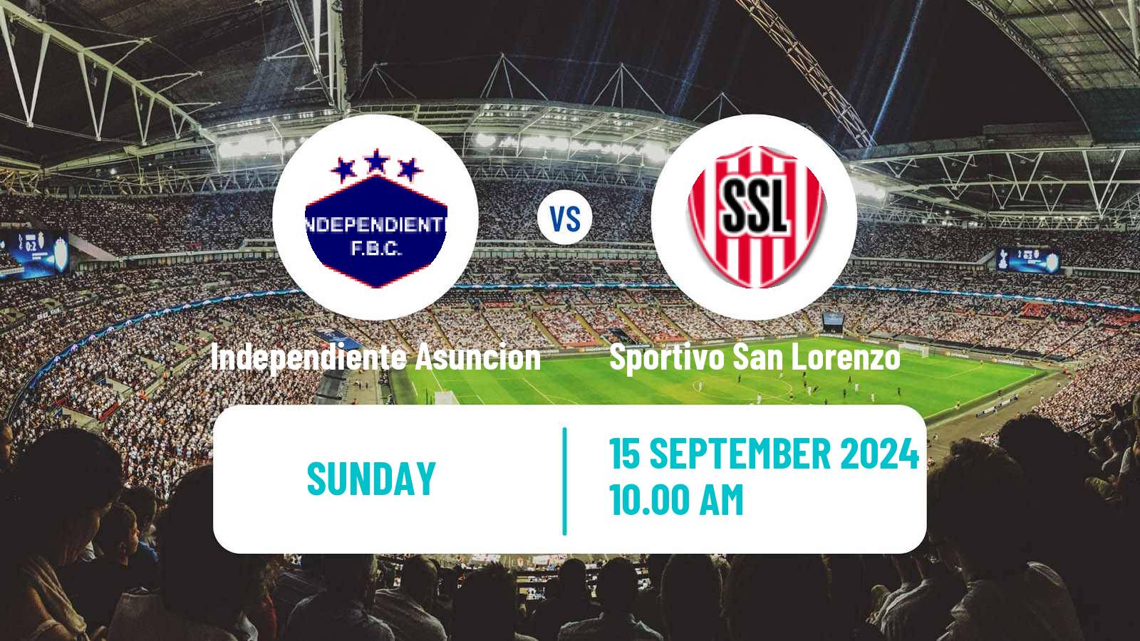 Soccer Paraguayan Division Intermedia Independiente Asuncion - Sportivo San Lorenzo