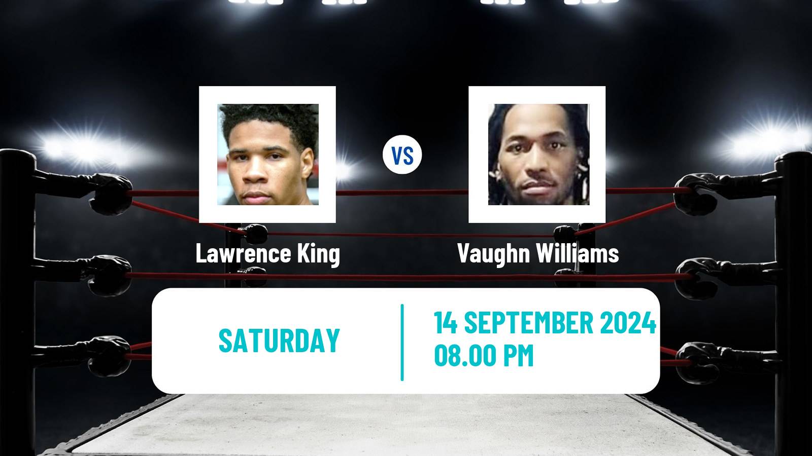 Boxing Light Heavyweight Men Others Matches Lawrence King - Vaughn Williams