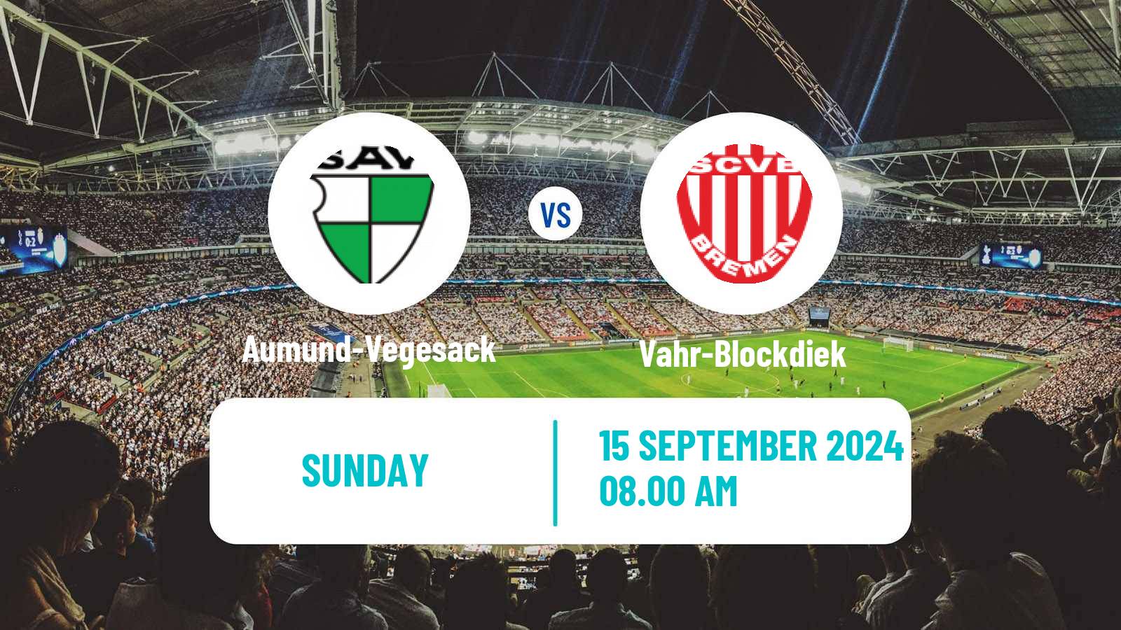 Soccer German Oberliga Bremen Aumund-Vegesack - Vahr-Blockdiek