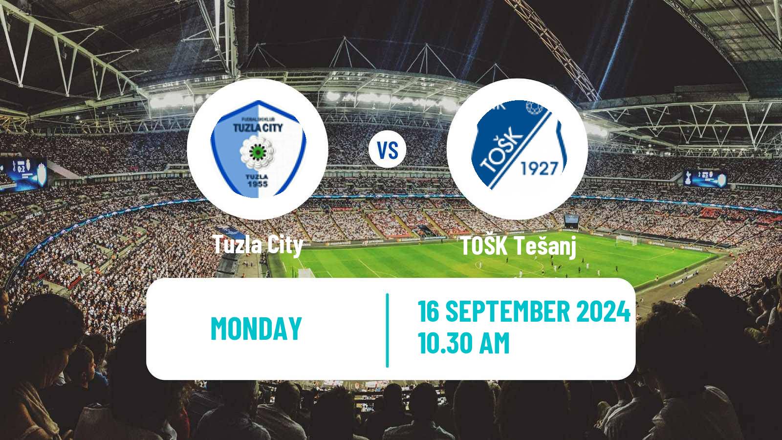 Soccer Bosnian Prva Liga FBiH Tuzla City - TOŠK Tešanj