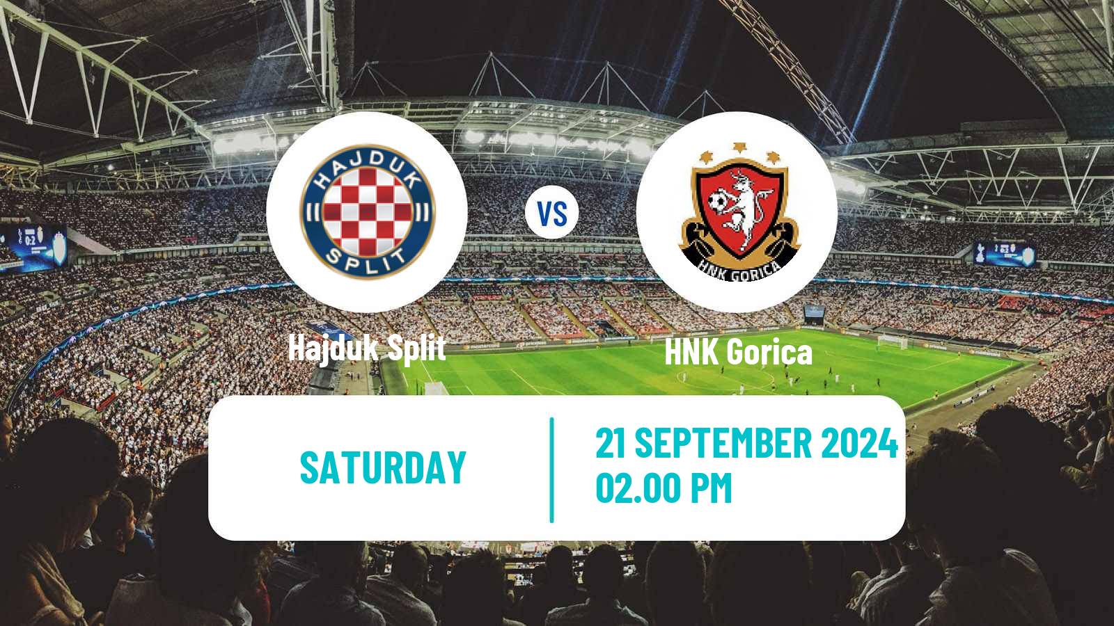 Soccer Croatian HNL Hajduk Split - Gorica