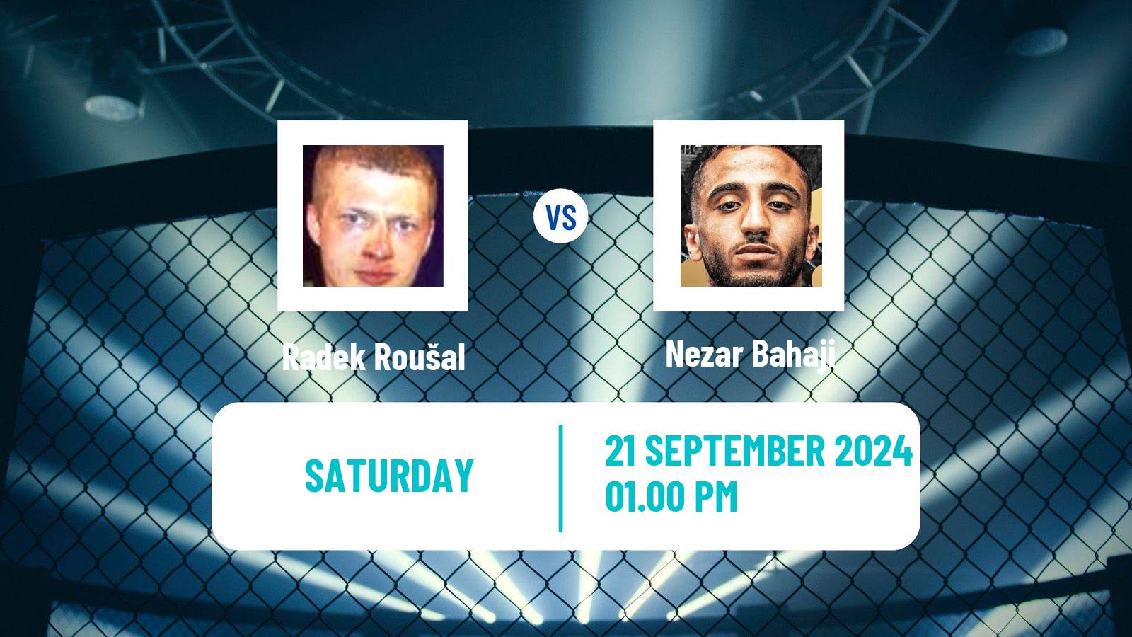 MMA Featherweight Oktagon Men Radek Roušal - Nezar Bahaji