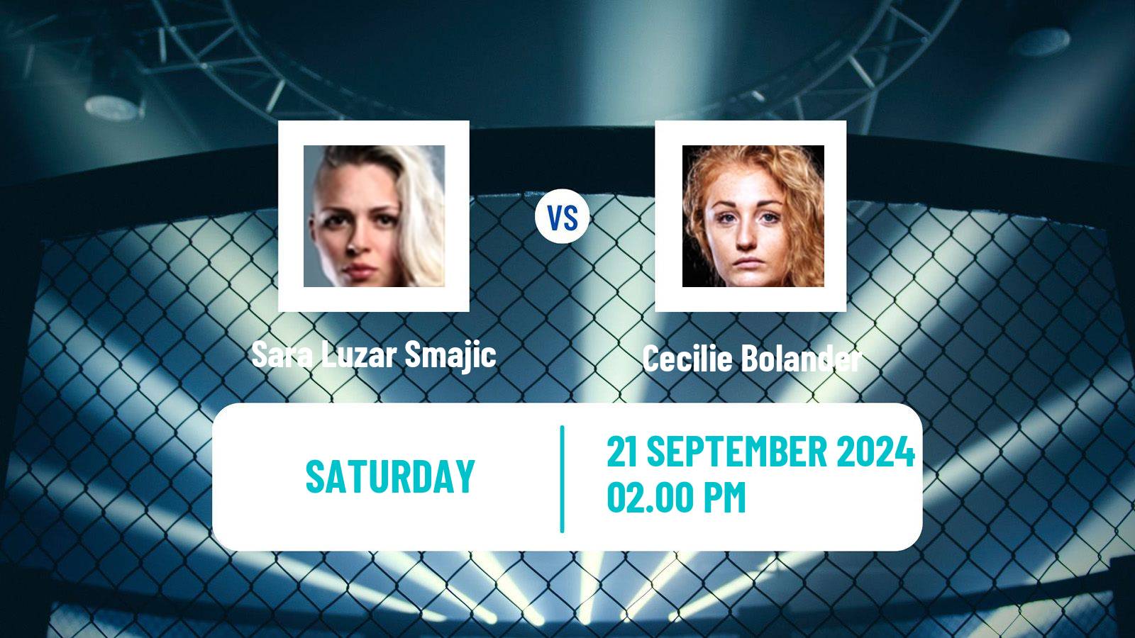 MMA Bantamweight Oktagon Women Sara Luzar Smajic - Cecilie Bolander