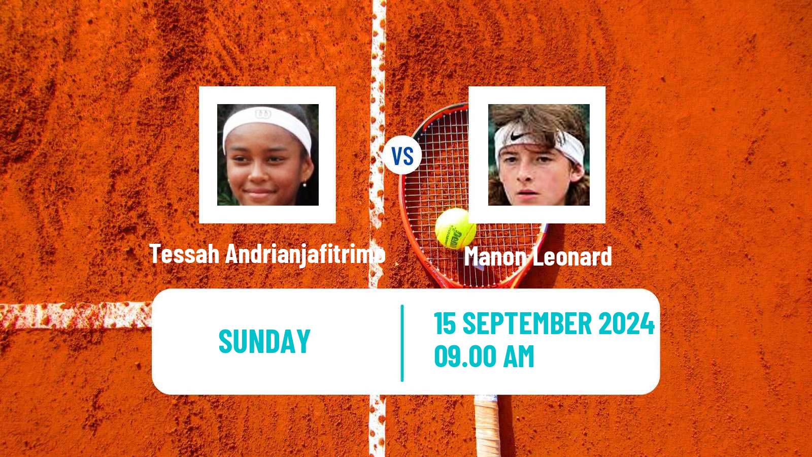 Tennis ITF W75 Le Neubourg Women Tessah Andrianjafitrimo - Manon Leonard