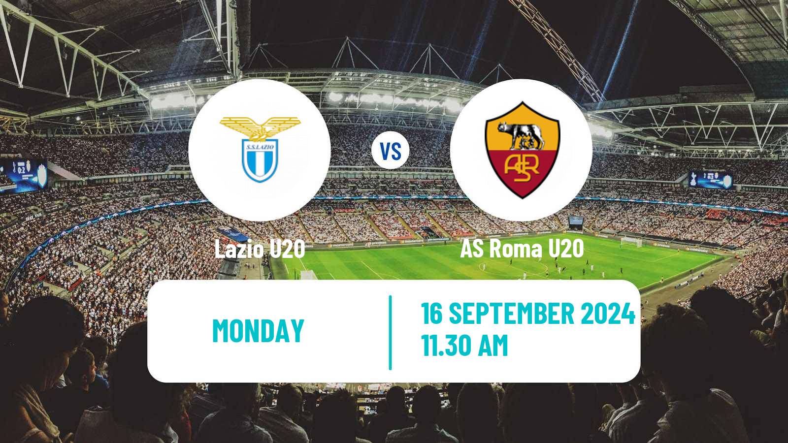 Soccer Italian Primavera 1 Lazio U20 - Roma U20