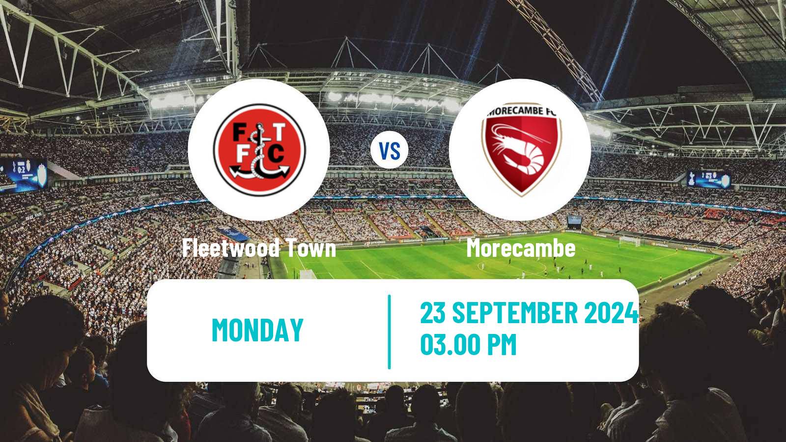 Soccer English League Two Fleetwood Town - Morecambe