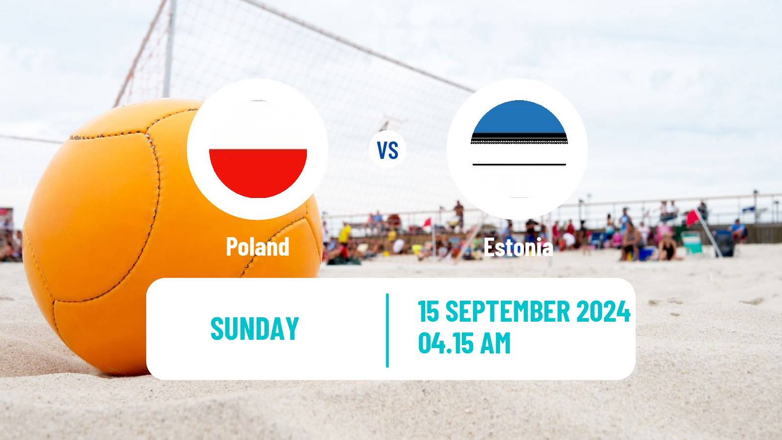 Beach soccer EBSL Superfinal Poland - Estonia