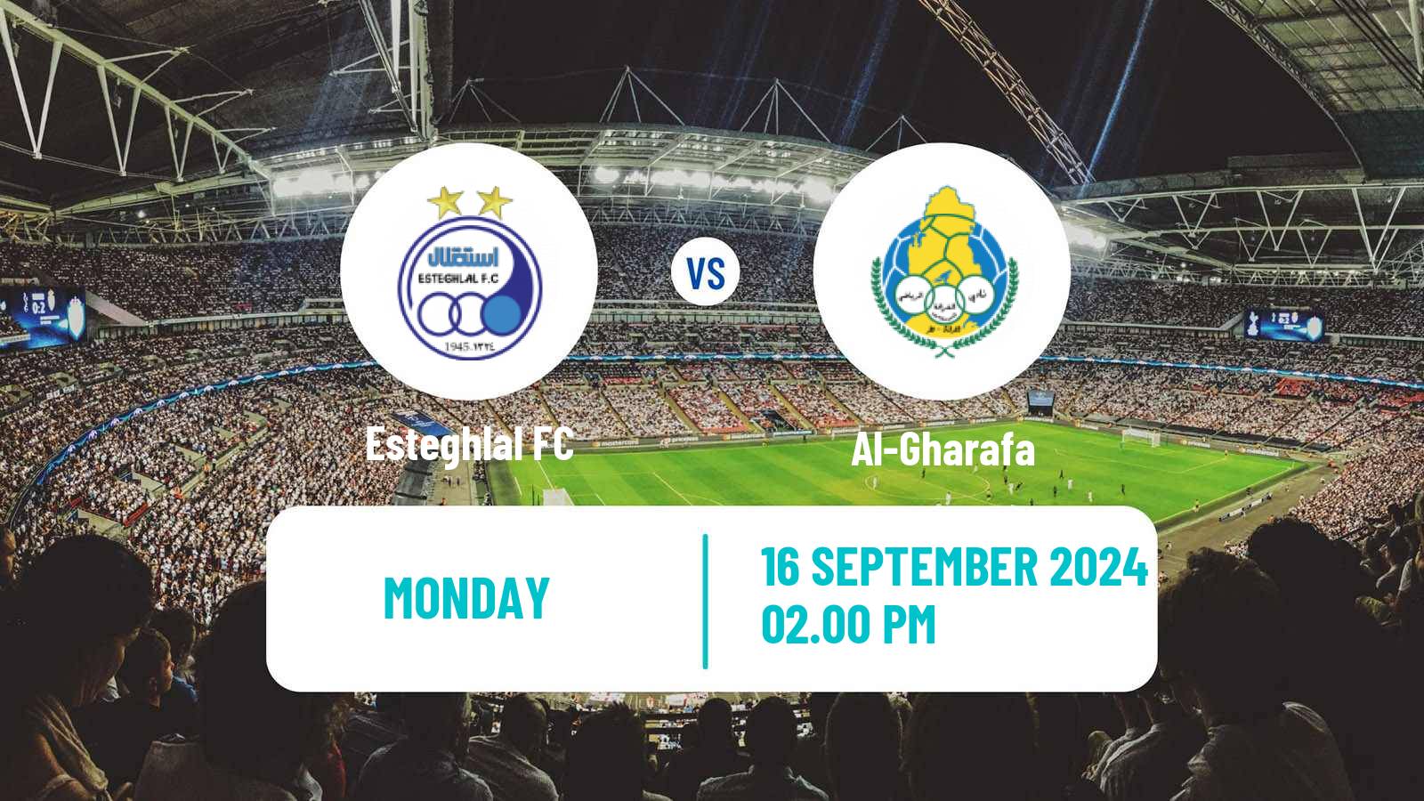 Soccer AFC Champions League Esteghlal - Al-Gharafa