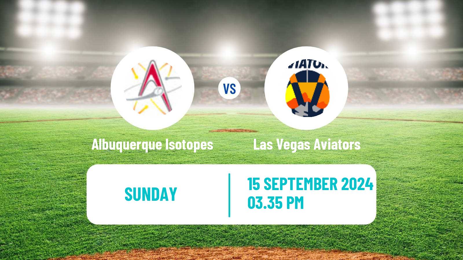 Baseball PCL Albuquerque Isotopes - Las Vegas Aviators