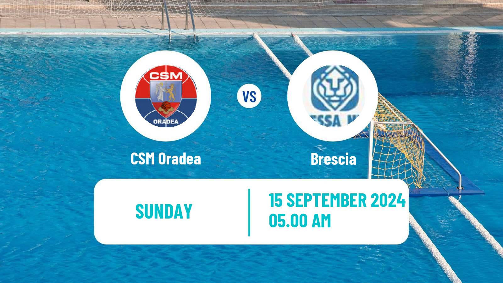 Water polo Champions League Water Polo CSM Oradea - Brescia