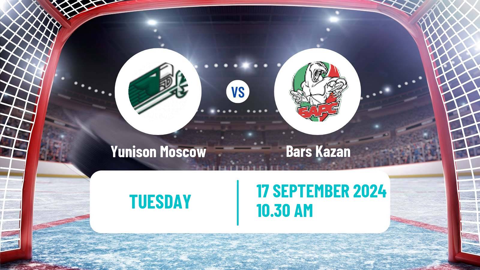 Hockey VHL Yunison Moscow - Bars Kazan